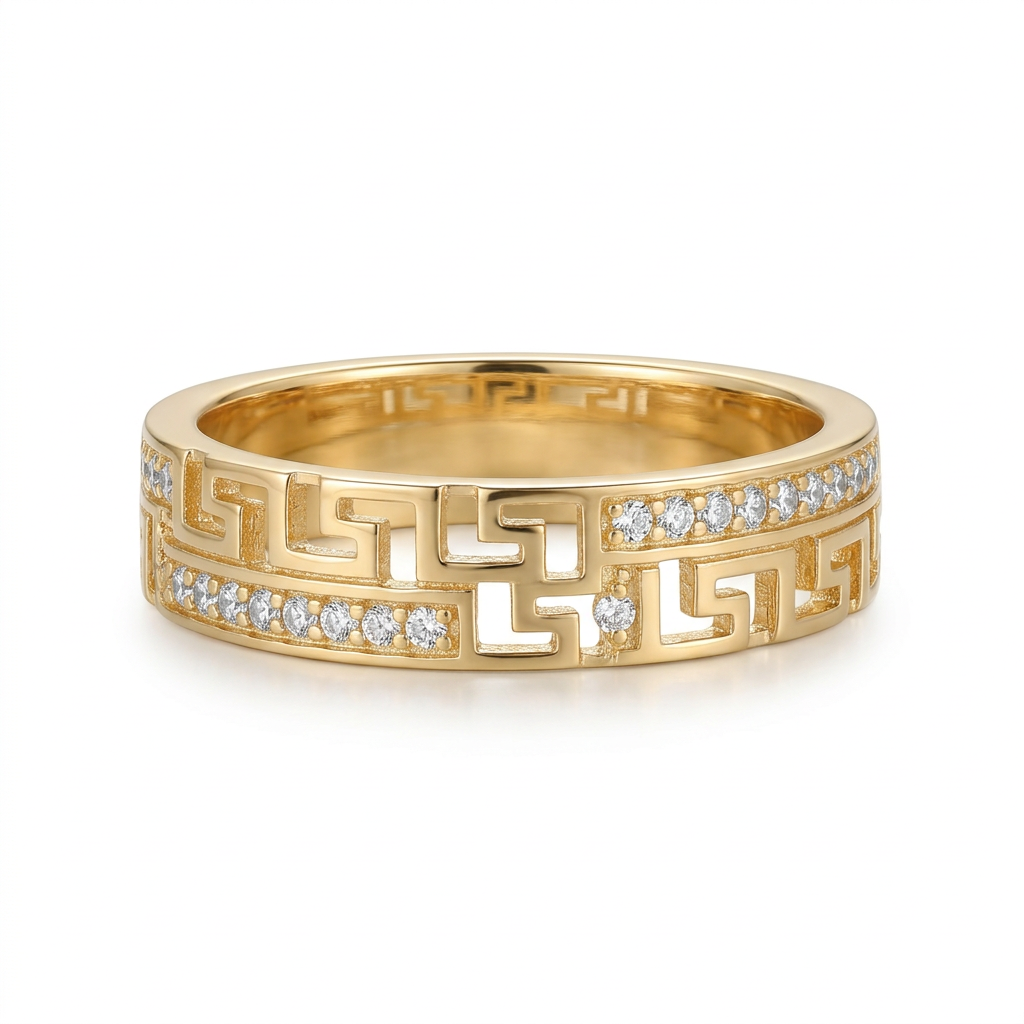 Greek-key matching band details