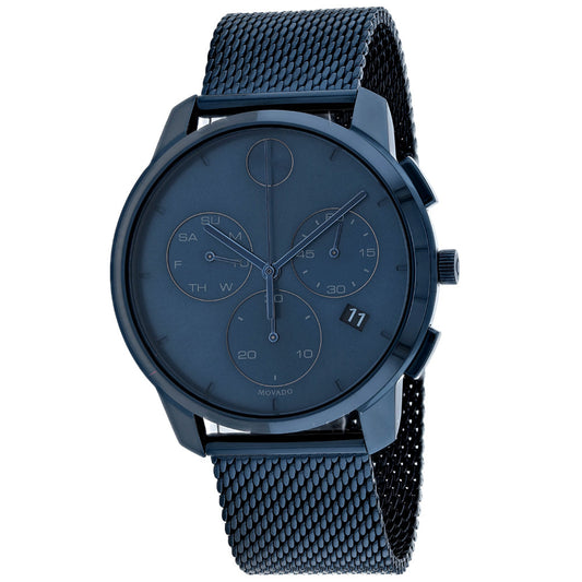 Movado Men’s BOLD Quartz Watch, 40mm, Blue Mesh Bracelet