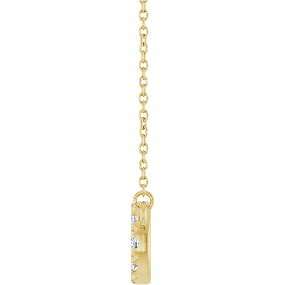 1/3 CTW Diamond Infinity Necklace in 14K Yellow Gold