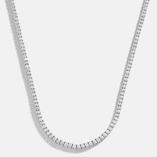 5mm Moissanite Tennis Necklace in 925 Sterling Silver