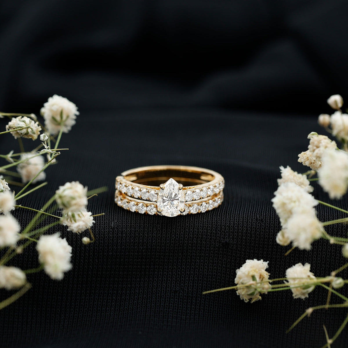 Certified Pear Lab-Grown Diamond Bridal Set