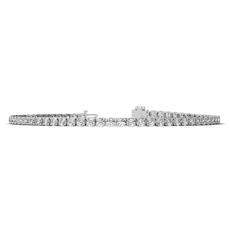 3.50 CTW Lab-Grown Diamond Tennis Bracelet in 14K Gold, AGI Certified