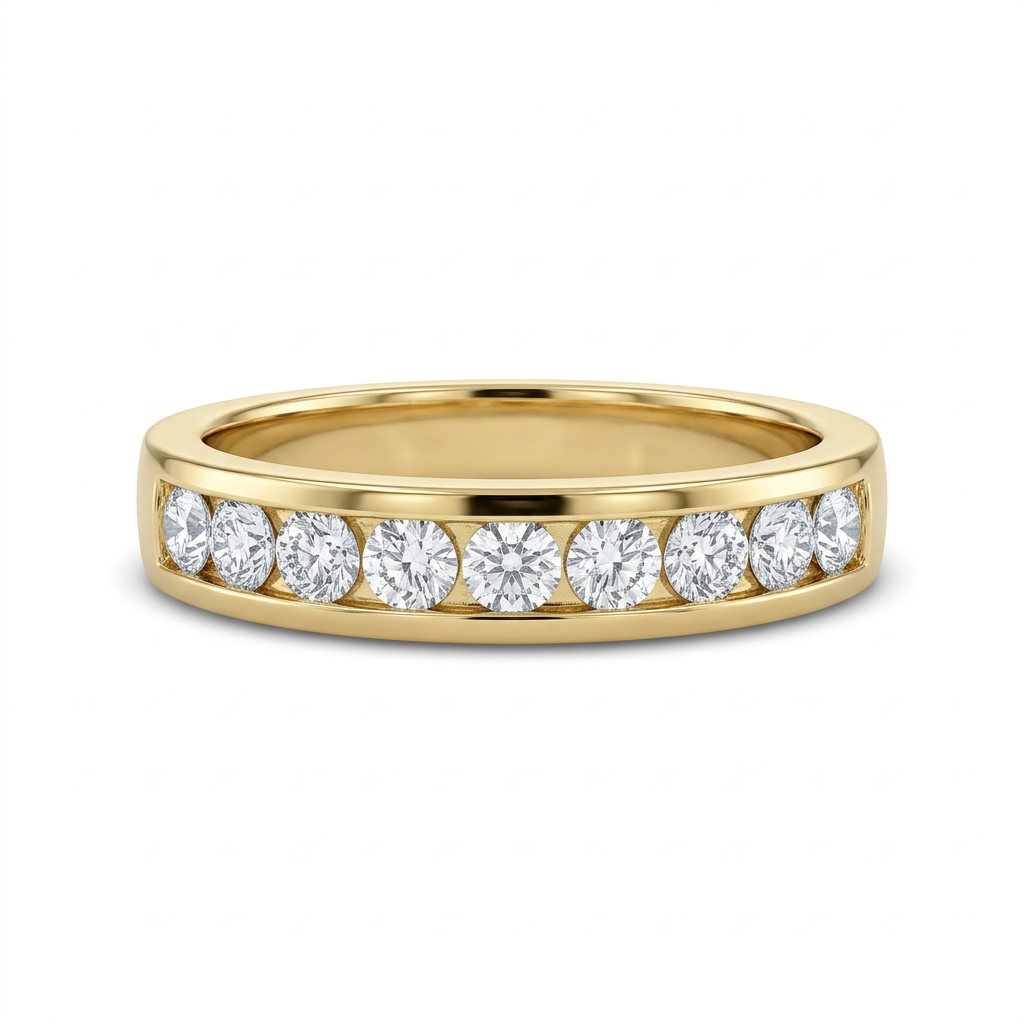 Single ring band on a white background